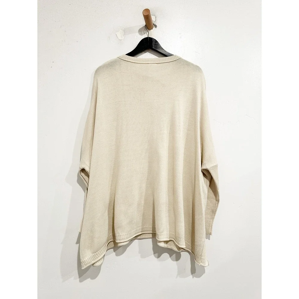 Mersea Catalina Crew Neck Traveler Sweater‎ in Sand Size 0S
